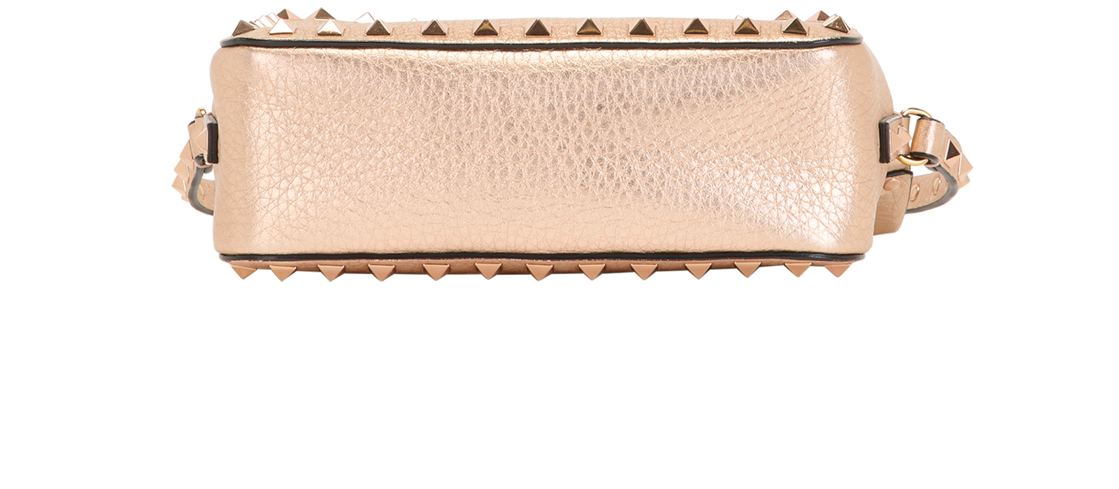 Rockstud Camera Crossbody, &pound;495, Handbags, Rose Gold, Leather, Top view